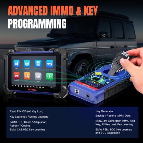 2024 Autel MaxiIM IM608 PRO II (Autel IM608S II) Automotive All-In-One Key Programming Tool Support All Key Lost Free 2pcs OTOFIX Watches