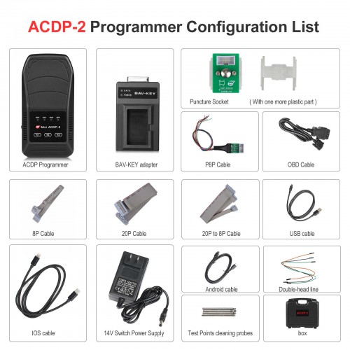 [2nd Generation] 2024 New Yanhua Mini ACDP 2 ACDP-2 Key Programming Master Basic Module Supports USB and Wireless Connection No Need Soldering