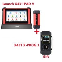 Launch X431 PAD V (PAD 5) Universal Diagnostic System with Smart Box 3.0 Update Online Support SCN coding programming Get Free Launch X431 X-PROG 3