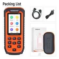 GODIAG GD201 Professional OBDII All-makes Full System Diagnostic Tool with 29 Service DPF ABS Airbag Oil Light Reset
