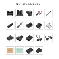 LAUNCH Non-16 Pin Adaptor Box With 16 Kinds of Accessories (X-431 PAD VII PAD 7 Elite Adapter Kit)