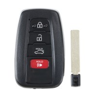 Smart Key Shell 3+ 1 Button for Lonsdor FT08 PH0440B FT11 H0440C Toyota Smart Key PCB with Logo 5pcs/lot