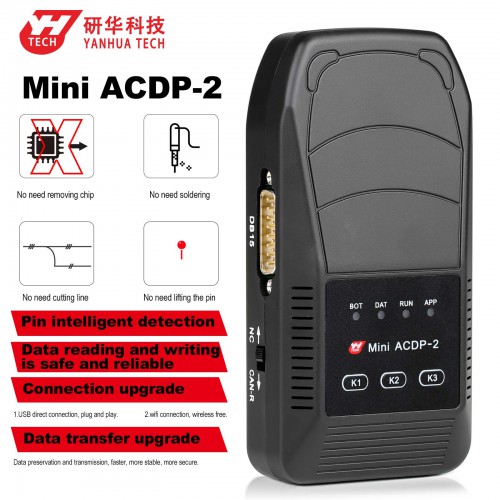 [2nd Generation] 2024 New Yanhua Mini ACDP 2 ACDP-2 Key Programming Master Basic Module Supports USB and Wireless Connection No Need Soldering