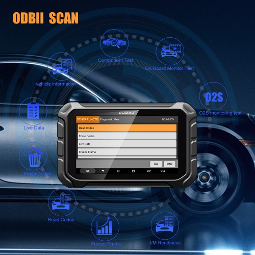 GODIAG GD801 ODOMASTER OBDII Mileage Correction Tool Better Than OBDStar X300M with Free FCA 12+ 8 Cable
