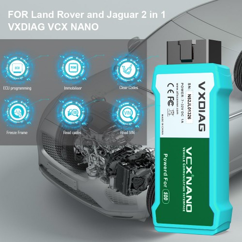 [Ship from US/UK] WIFI VXDIAG VCX NANO for JLR Land Rover and Jaguar 2007-2016 with Software