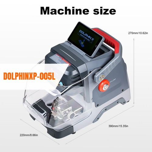 2024 Xhorse Dolphin II XP-005L XP005L Key Cutting Machine for All Key Lost with M5 Clamp Adjustable Screen Add 5-inch high-definition smart display