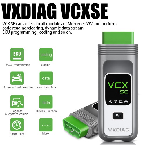 [EU Ship No Tax] 2024 Wifi VXDIAG VCX SE 6154 for VW Audi Skoda Diagnostic Tool Support DOIP UDS Protocol with Free DoNet