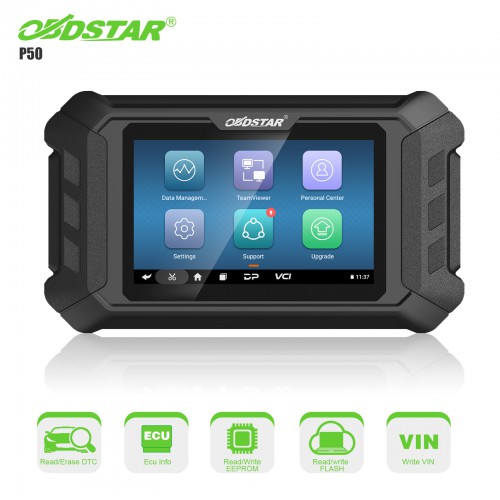 OBDSTAR P50 Intelligent Airbag Reset Tool Cover 86 Brands and Over 11600 ECU Part No. by OBD/ BENCH Support Battery Reset for Audi Volvo by BENCH