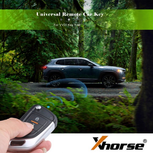 Hot XHORSE XKKF02EN Universal Remote Car Key with 3 Buttons for VVDI key tool and VVDI2 5pcs/lot (WIRE REMOTE Key)
