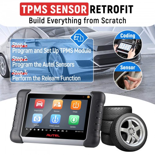 2024 AUTEL MaxiCOM MK808Z-TS Scanner Bidirectional Tool All Systems Diagnoses TPMS Relearn Programming Scanner with Bluetooth
