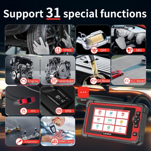 [Global Version] LAUNCH X431 CRP919E Full System Car Diagnostic Tools with 31+ Reset Service Auto OBD OBD2 Code Reader Scanner Global Version