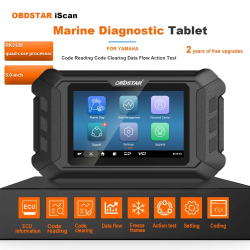 [Ship from US] 2024 OBDSTAR iScan YAMAHA Marine Diagnostic Tablet Code Reading Code Clearing Data Flow Action Test