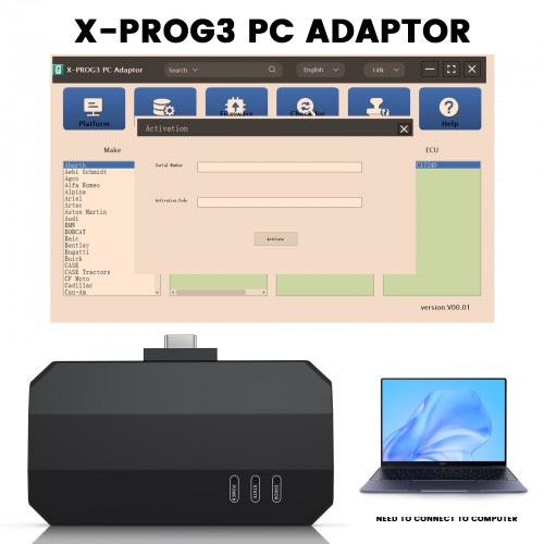 2024 Original Launch X-Prog3 GIII PC Adapter XProg3 ECU Programmer