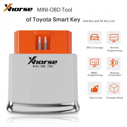 Xhorse MINI OBD TOOL FT-OBD Mini-OBD XDMOT0GL Toyota For Add Key and All Key Lost