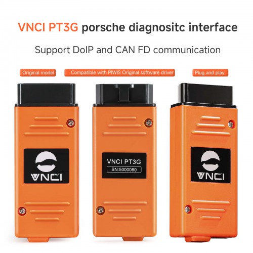 [US/UK/EU Ship] VNCI PT3G Porsche Diagnostic Scanner Compatible with Original PIWIS Software Drivers Plug and play 1996-2024