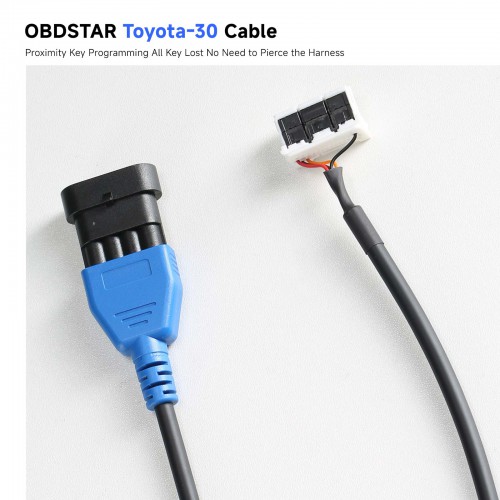 OBDSTAR Toyota-30 Cable 4A 8A-BA Proximity Key Programming All Key Lost No Need to Pierce the Harness