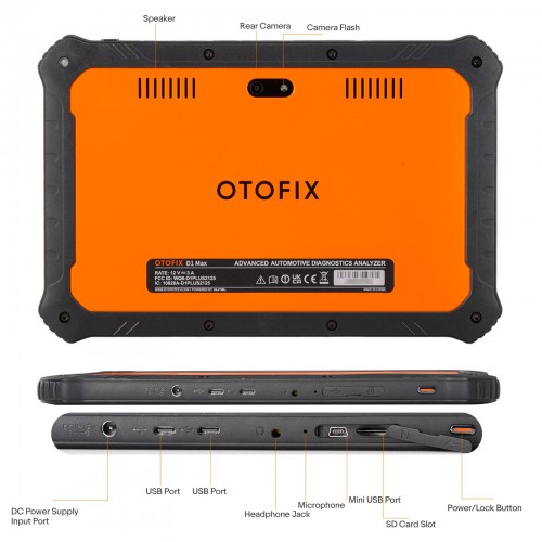 OTOFIX D1 MAX Automotive Diagnostic Scan Tool 40+ Service Functions Full System Diagnostics Bi-Directional Scanner ECU Coding DoIP & CAN FD