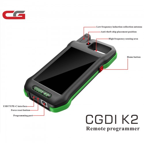2024 CG CGDI K2 Multifunction Remote Generator Smart Locksmith Key Tool Supports 96 Bit ID48 Copy