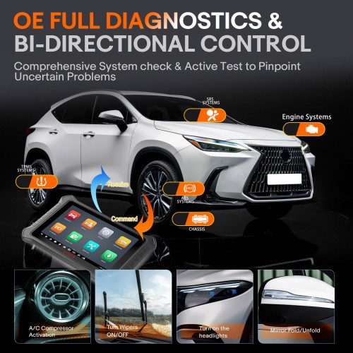 2024 OTOFIX D1 PRO Automotive Diagnostic Scanner Bi-Directional Scan Tool,Online Coding, 40+ Service, OE Full System Diagnostics,Support DoIP/CANFD