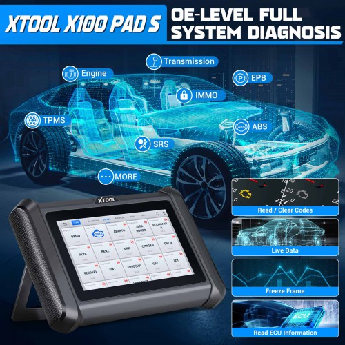 [No Tax] XTOOL X100 PADS Auto Key Programmer and Full system diagnostic Built-in CAN FD DOIP 23 Services Update of X100 PAD & PAD PLUS