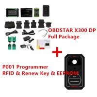 OBDSTAR X300 DP X-300 PAD Tablet Key Programmer Full Configuration Plus P001 Programmer RFID & Renew Key & EEPROM Functions 3 in 1