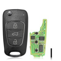 Hot Xhorse Wireless Flip Remote Key 3 Buttons XNHY02EN KIA Hyundai Type Work with VVDI2/KeyTool/MIni Key Tool 5pcs/lot