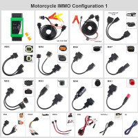 OBDSTAR MOTO IMMO Kits Motorcycle Full Adapters Configuration 1 for X300 DP/X300 DP Plus/X300 Pro4/Key Master DP Plus/Key Master 5