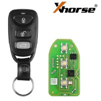 [Ship from US No Tax] XHORSE XKHY01EN Universal Remote Key Fob 4 Button for Hyundai 5pcs/lot Used with VVDI Key Tool
