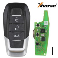 [In Stock] Xhorse XKFEF5EN Wire Universal Key PCB Only Without Shell 3 Buttons 5pcs/lot