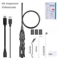 XTOOL XV100 HD Flexible Snake Inspection Videoscope Connect With XTOOL Tablet USB 3.0 1080P IP67 Waterproof 8 LEDs