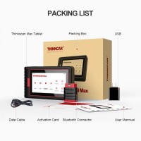 THINKCAR ThinkScan MAX All System Car Diagnostic Scan Tool OBD2 Scanner with 28 Maintenance Functions Lifetime Free Update