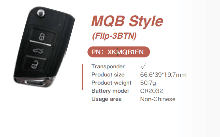 Xhorse MQB Style Remote Key