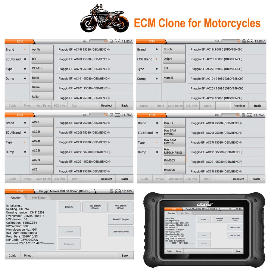 ecm clone for motorcycles