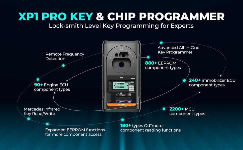 OTOFIX XP1 Pro, Useful Key & Chip Programmer